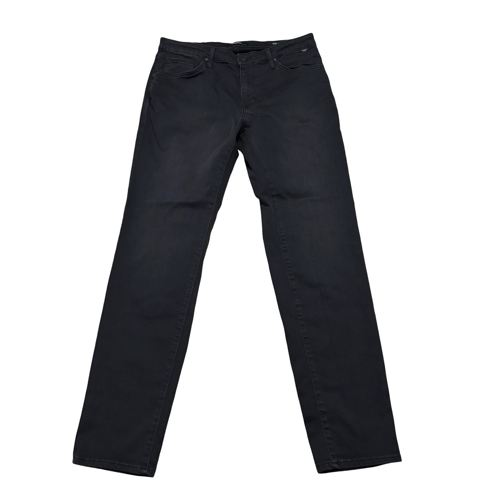 Mavi Steve Athletic Fit Dark Wash Black Stretch Jeans Denim Pants Size 36x34